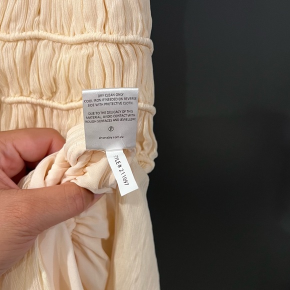 Shona Joy Delphine Sleeveless Midi Dress in Cream Size US 2 NEW! New with tags! - Picture 8 of 11